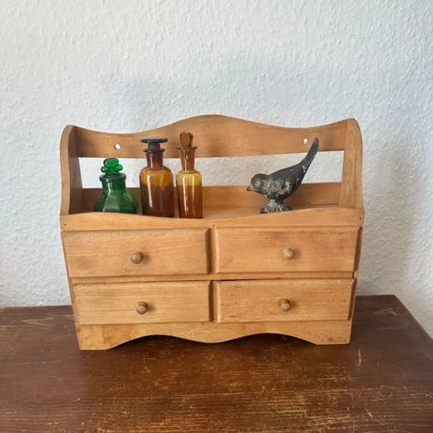독일)빈티지 우드 서랍장