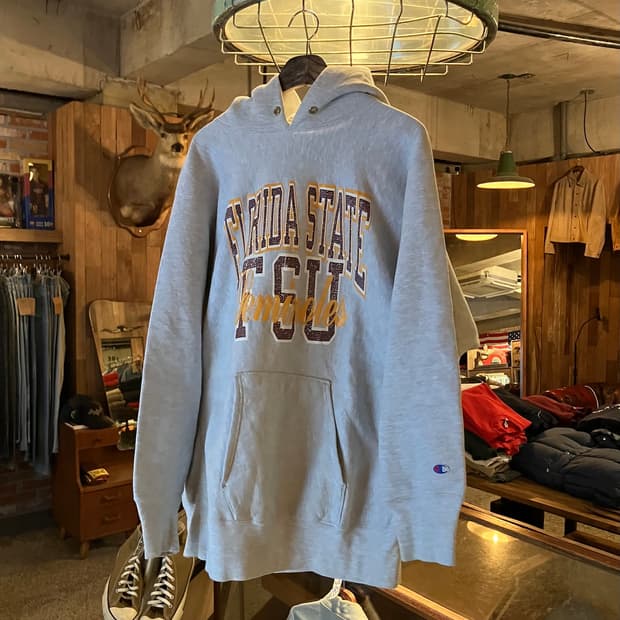 90s USA 빈티지 챔피온 리버스위브 후드 스웻 셔츠