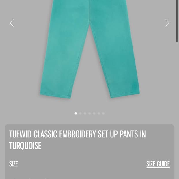 TUEWID CLASSIC EMBROIDERY SET UP PANTS I