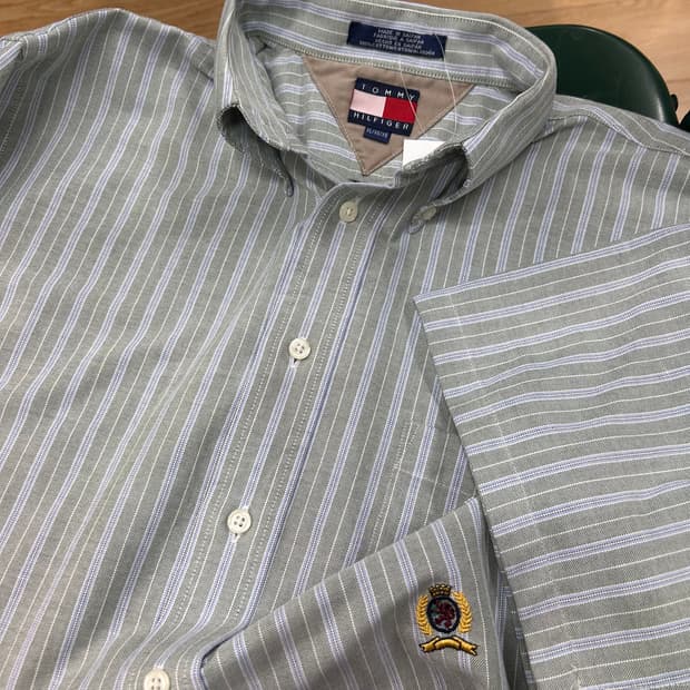 Tommy Hilfiger Logo Stripe Shirts