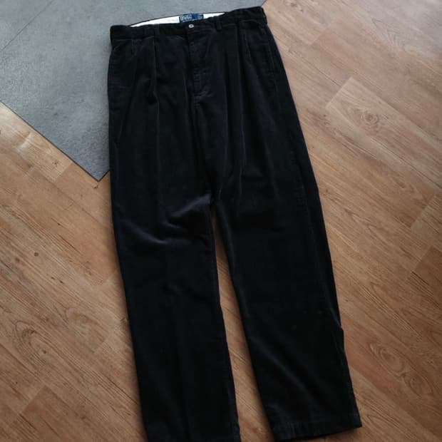 폴로 앤드류 코듀로이 팬츠 블랙 34