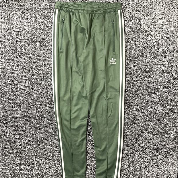 빈티지9. 아디다스 베켄바우어 트랙 팬츠 져지 말차 그린 트레이닝 바지