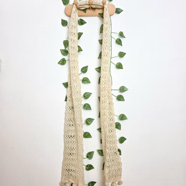 폼폼 아이보리 머플러