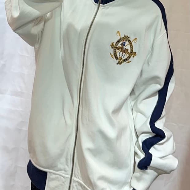 폴로랄프로렌 뉴욕 파이니스트 화이트 트랙 자켓