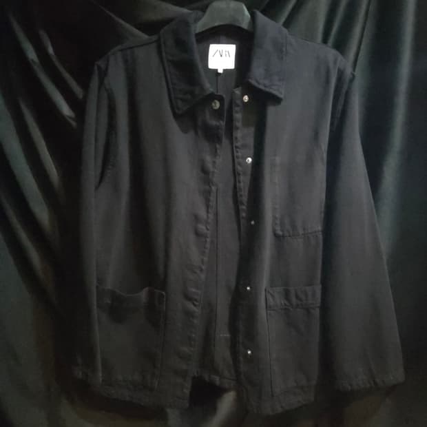자라 블랙 워크 자켓