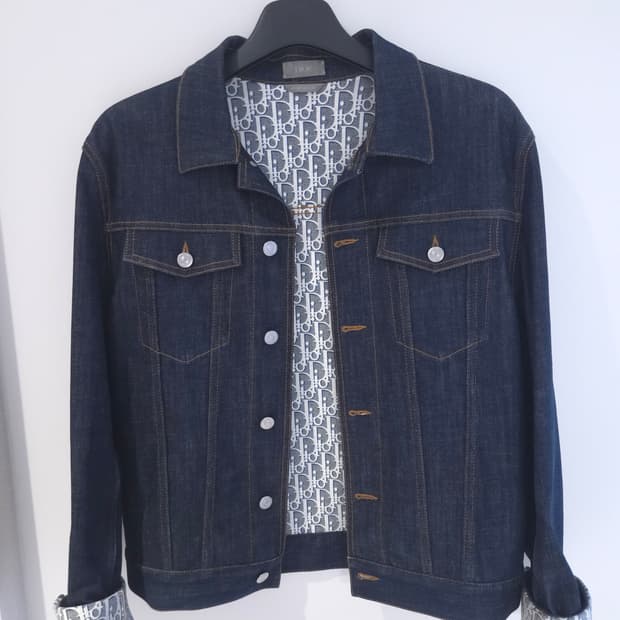 [새상품급] 디올 오블리크 데님 청자켓 48Size