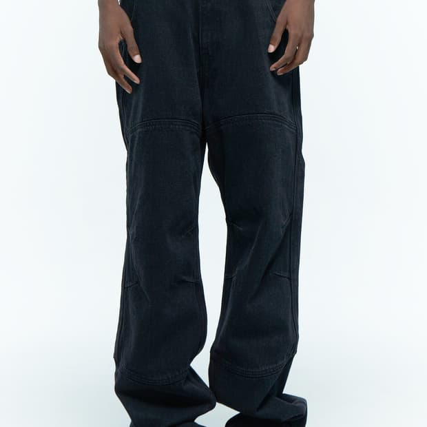 플라스틱프로덕트 MPa calf pocket pants (Black S)