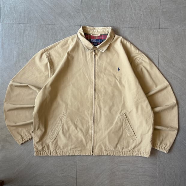 폴로 정품 베이지 스윙톱 라이트닝 자켓