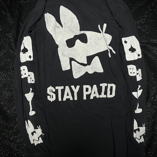 *Rare* 2000s 스투시 프린팅 블랙 롱슬리브 