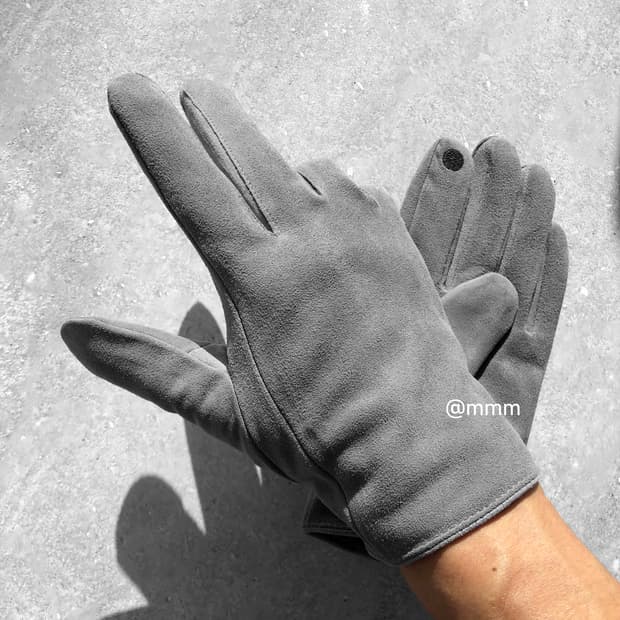 [Unisex] 스웨이드 가죽 장갑 스마트터치