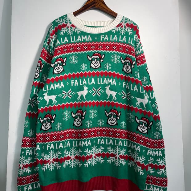 U.S.A. 크리스마스 어글리니트 XL (코튼60%)