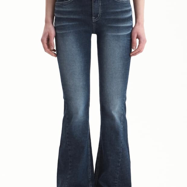 시너진 숏기장 캣워싱 부츠컷 딥블루 M