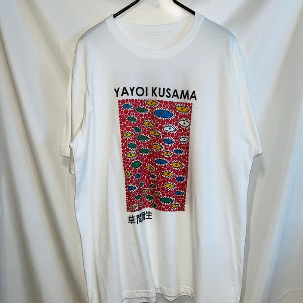 Kusama Yayoi 쿠사마 야요이 도트 아이즈 아트 반팔 티셔츠