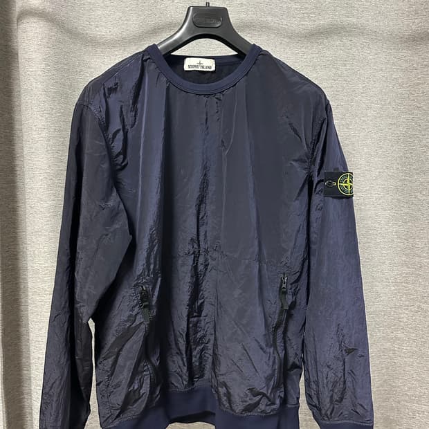 (2XL) 스톤아일랜드 나일론메탈 맨투맨 네이비