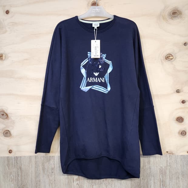 847) 아르마니 주니어 기모 티셔츠