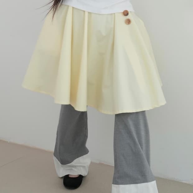 온스카 cotton flare sk lemon