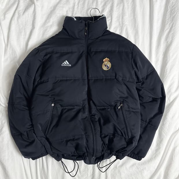 아디다스 레알마드리드 숏패딩점퍼