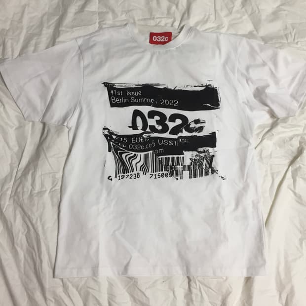 032c 바코드 티셔츠