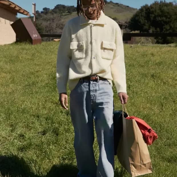 STU 더블카라 가디건 크림 L