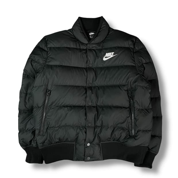 나이키 블랙 봄버 다운 패딩 XL