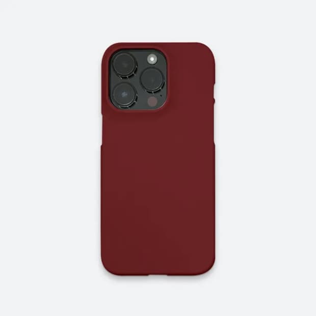 버건디 심플 폰케이스