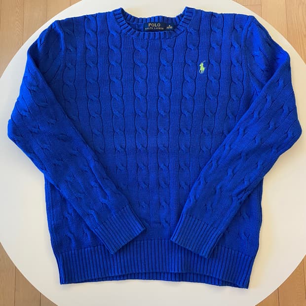 폴로 랄프로렌 케이블 니트 신형 M