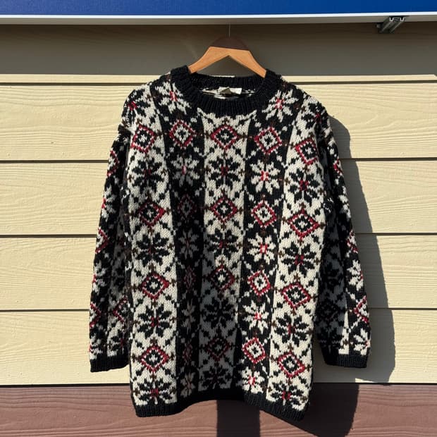 90s 제이크루 노르딕 스웨터 니트