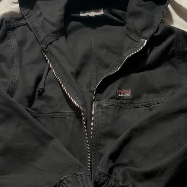 스투시 인슐레이티드 캔버스 워크 자켓 블랙 S