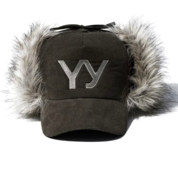 오픈와이와이 코듀로이 포우 퍼 이어플랩 카키