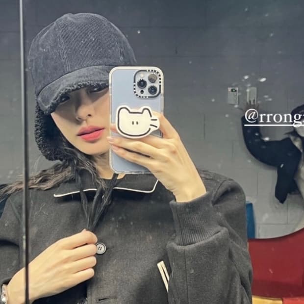 노제 포르테나 호퍼 크롭 울 블루종 점퍼