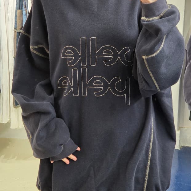 1990s Pelle Pelle 펠레펠레 힙합 맨투맨