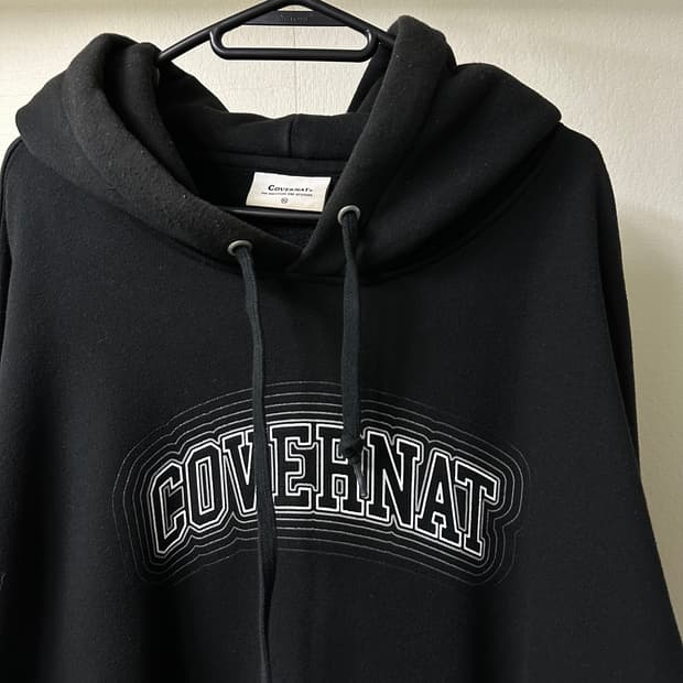 커버낫 블랙 후드티