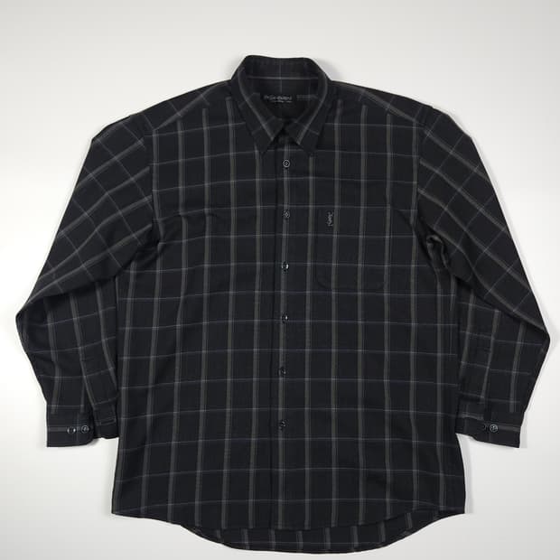 YSL 입생로랑 체크 셔츠