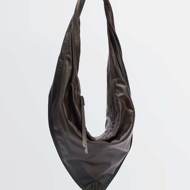 르메르 스카프백 스몰 블랙/다크초콜렛