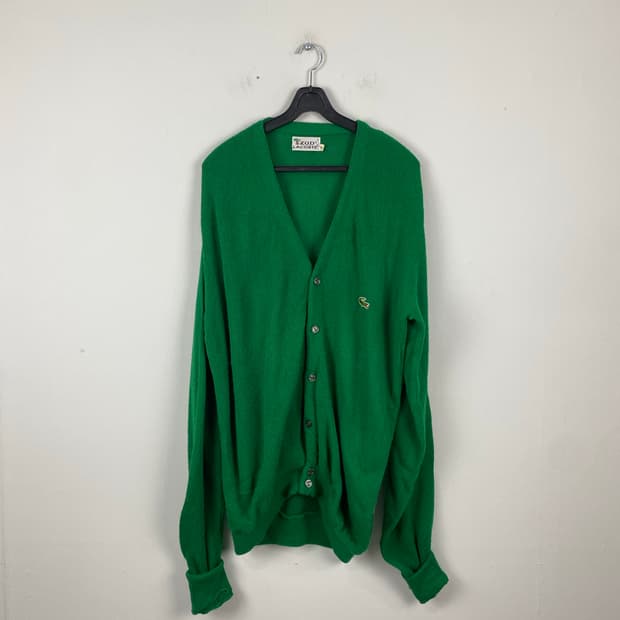 라코스테 80s 그린 올론 아크릴 가디건 M <564>