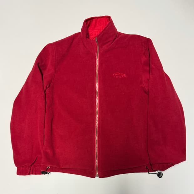 여성 캘러웨이 골프 리버시블 후리스 바람막이 S