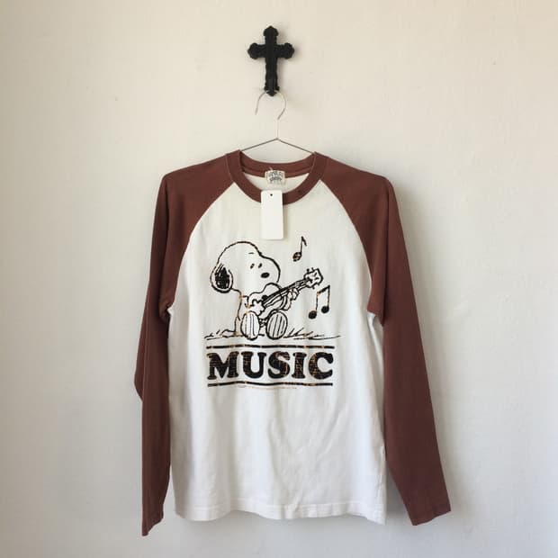 Snoopy printing raglan sleeve