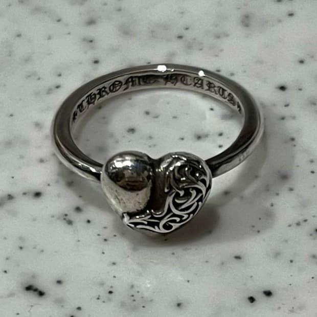 Chrome Hearts Bubblegum Heart Ring 감정가능