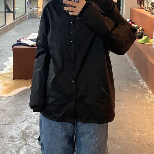 CDG 꼼데가르송 로고 코치 자켓 H268