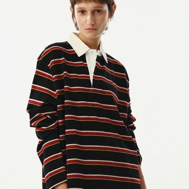 Stripe Rugby Shirt M