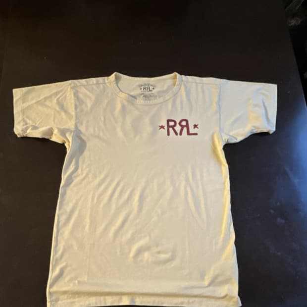  랄프로렌 RRL 스타 로고 프린트 그래픽 티셔츠