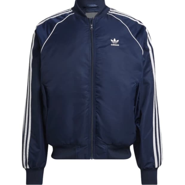 아디다스 오리지널스 퀼티드 슈퍼스타 봄버 자켓 나이트 인디고 