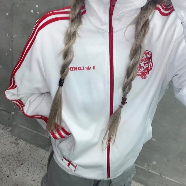 아디다스 런던 화이트•레드 져지 