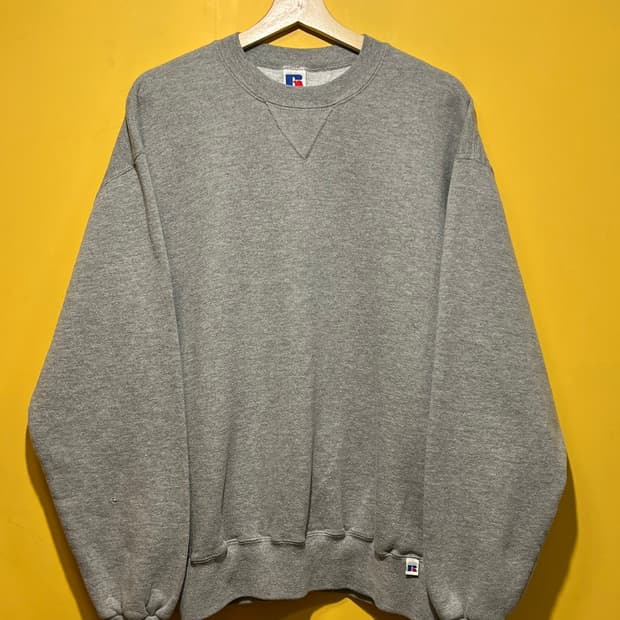 90s [L] 러셀 맨투맨 빈티지 스웨트셔츠 그레이