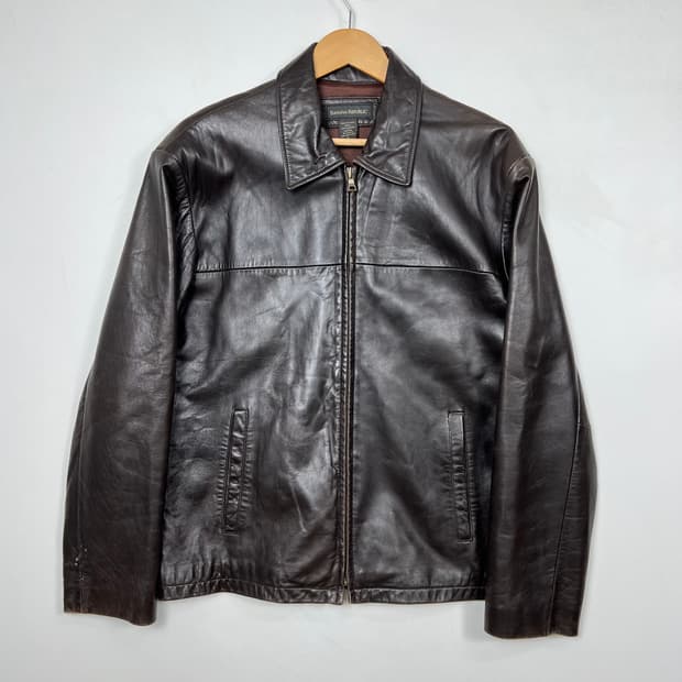 1990s BR 바나나리퍼블릭 브라운 양가죽 자켓