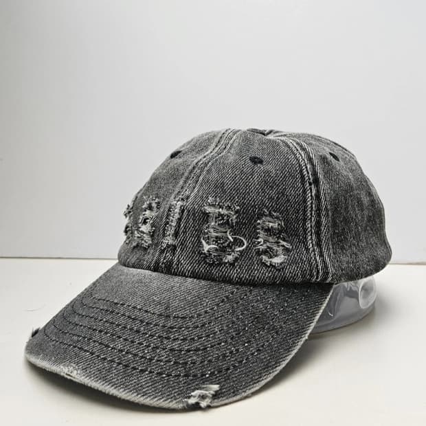Aries 아리에스 블랙 데님 볼캡