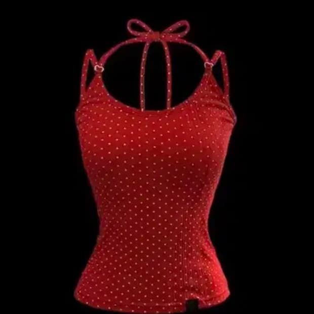 티오에이치 toh Bheart sleeveless 레드 