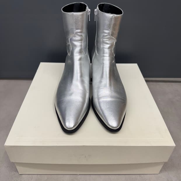 [42]19SS 셀린느 Celine 자크노 60mm 부츠 실버