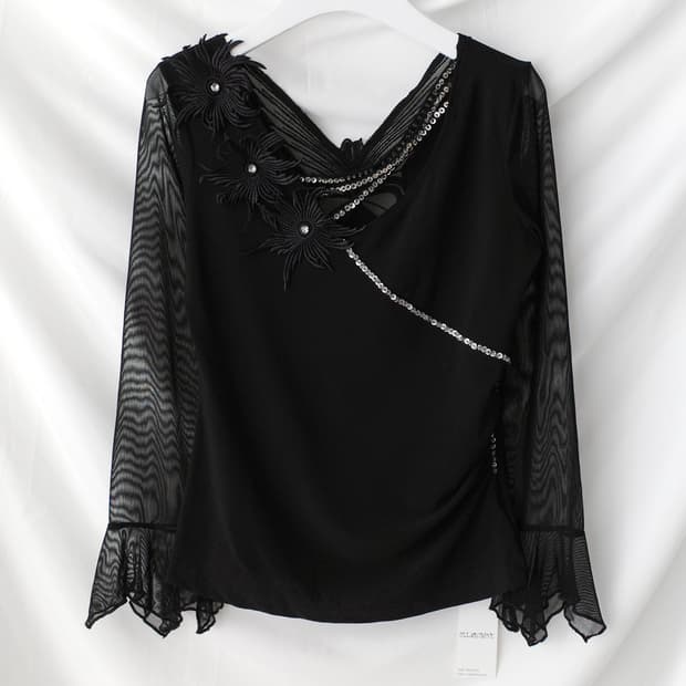 flower beads long sleeve