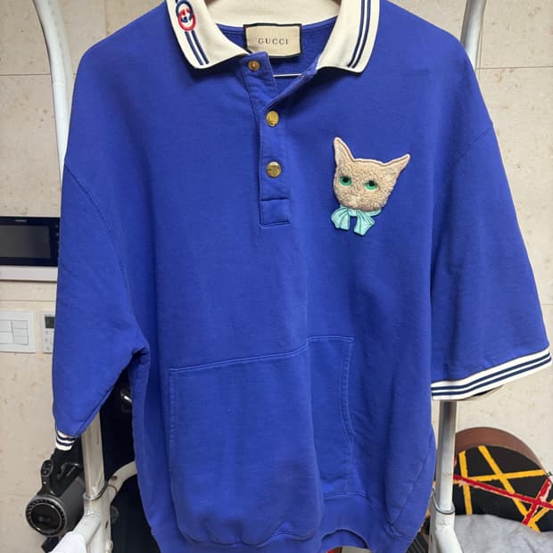 구찌 cat polo 스웨트 셔츠